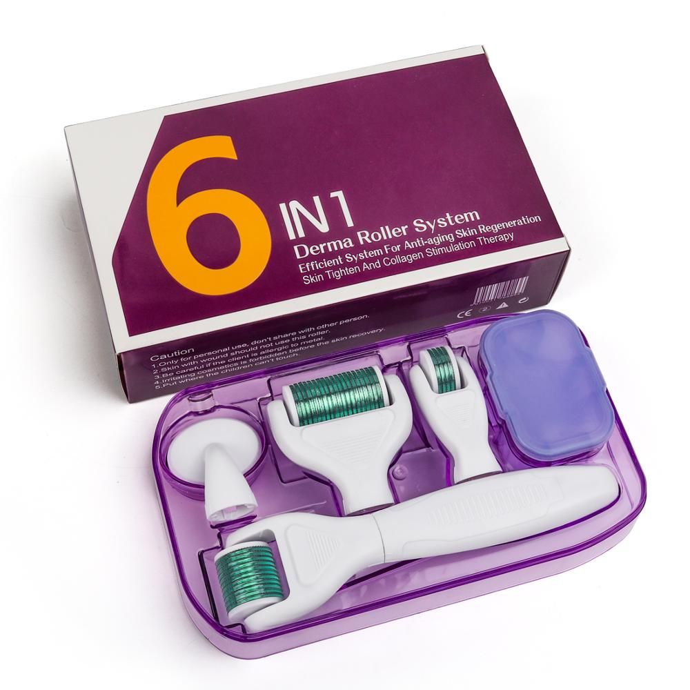 6 IN 1Derma Roller Kit Micro Needling System Derma Roller To Use On Body, Face, Scars, Best Gift By Youth Stream To Reduce Wrinkles