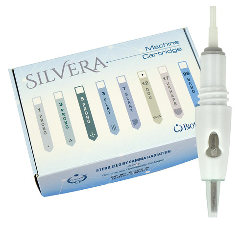 12 Prong, Flat, Double Needle for Silvera Machine, 15/Box SILND12