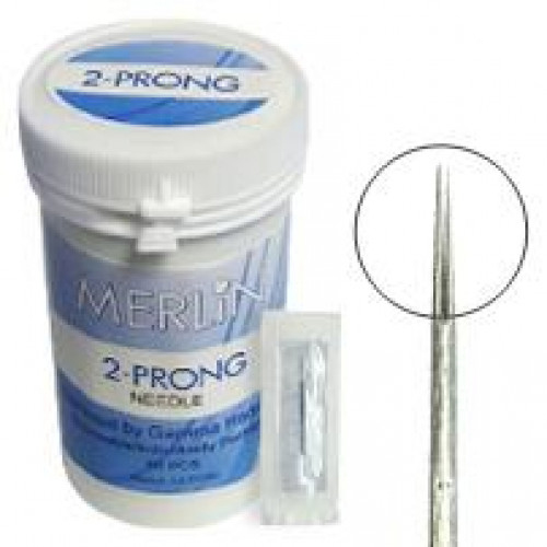 2 prong Needles Round, 50/box APN2