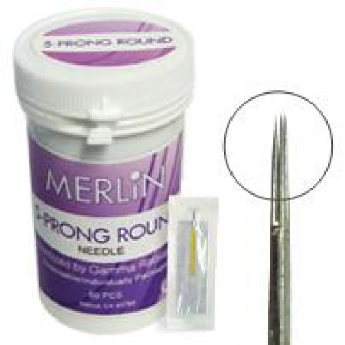 5 Prong Needles Round, Accupoint Series APN5