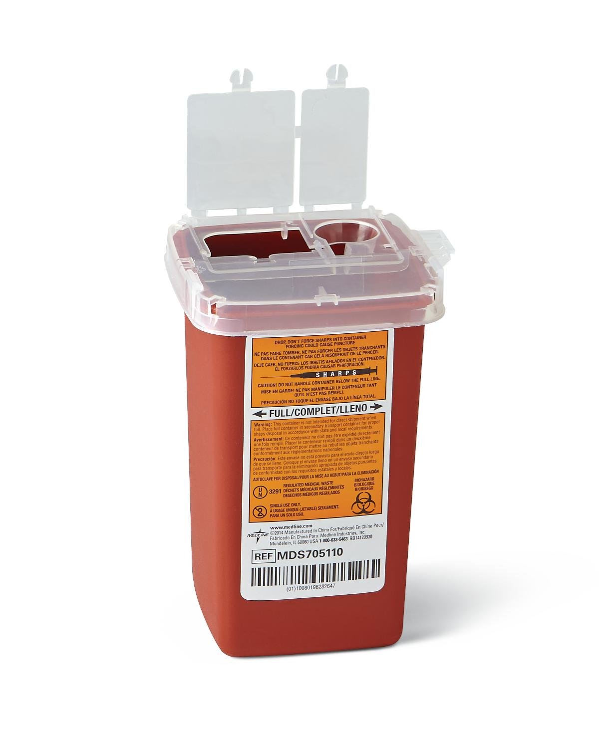 Bio Hazard Sharps Container, 1 Quart BHSCQ