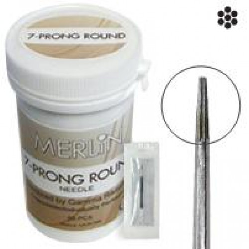 7 prong Needles Round, 50/box APN7