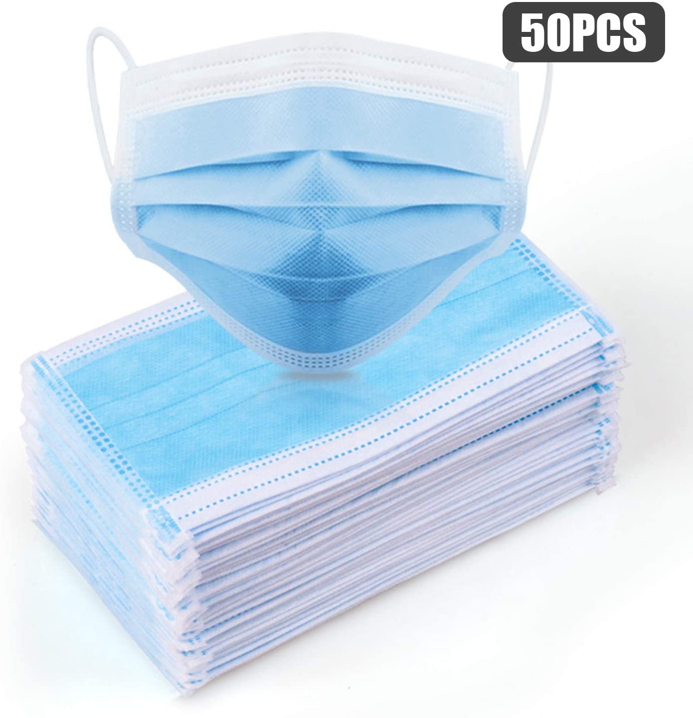 3 layer filteration disposibble face mask medical face mask for better protection  50pc DMM