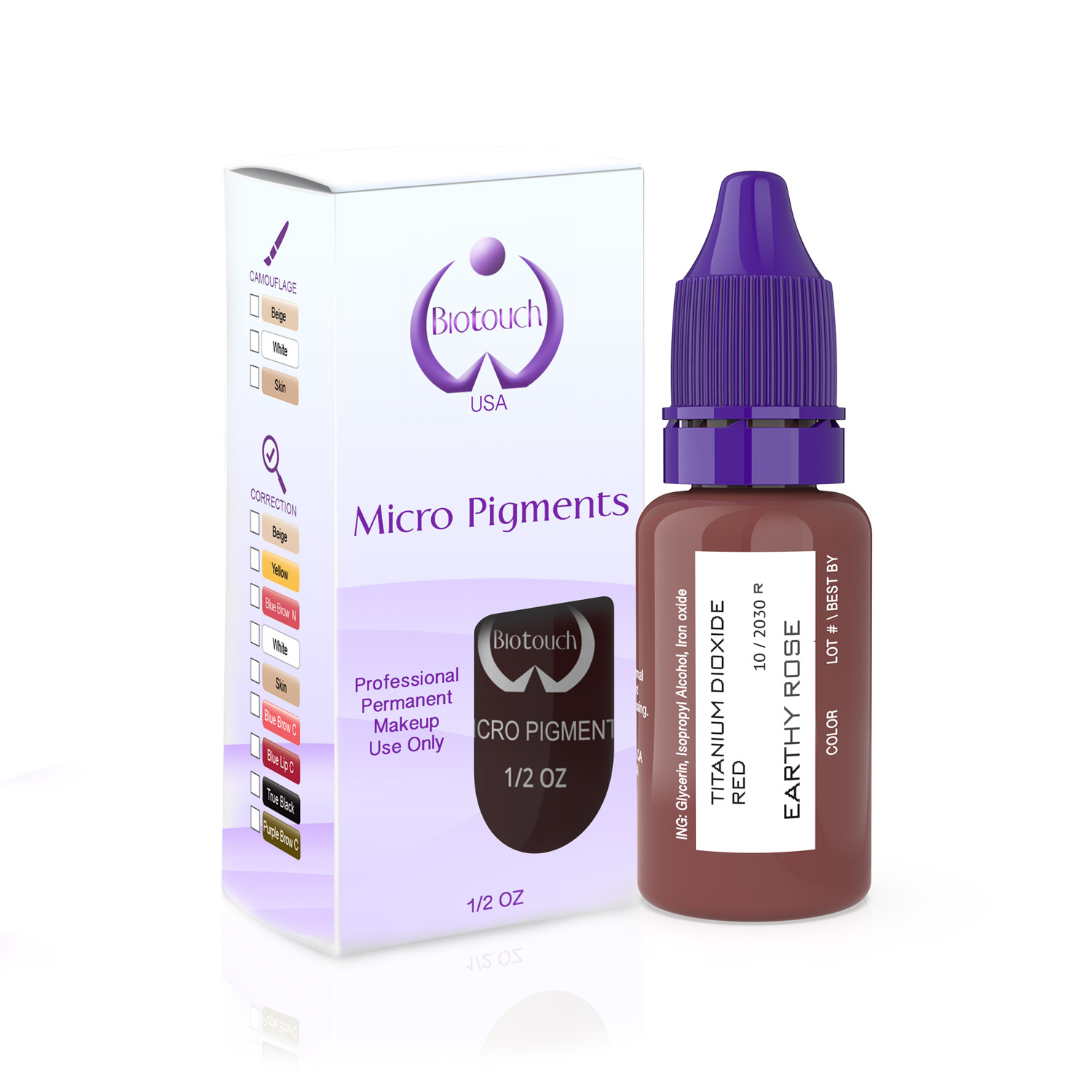 Micro Pigment - Earthy Rose - Biotouch Permanent Makeup Ink ROSEA