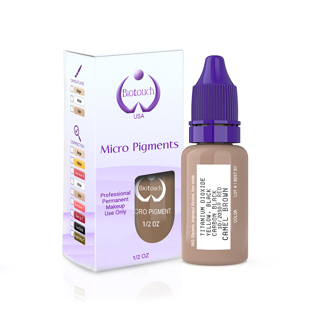 1/2 Oz Microblading Pigment  Camel Brown  Biotouch Microblading Ink  Hair Stroke Color MBCB