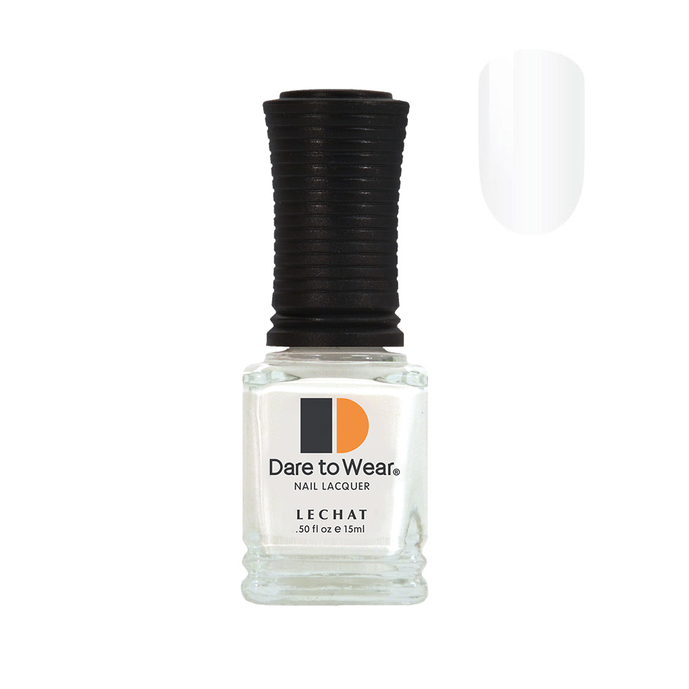 Dare to Wear Nail Polish Shine & Last Lacquer 15ml nail paintFlawless White DW07