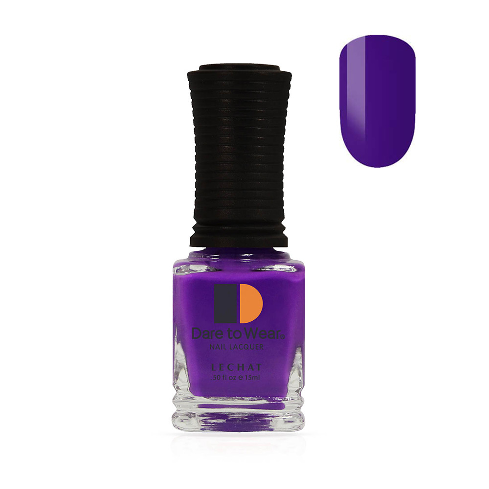 Long lasting Nail Polish Color Electric violet cream  15ml by LeChat Nail Lacquer Hi-Voltage DW204