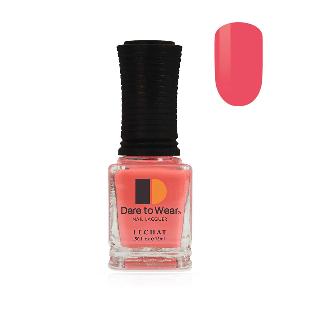 Long lasting Nail Polish Color vibrant coral with a hint of pink 15ml by LeChat Nail Lacquer Brushed Blush DW237