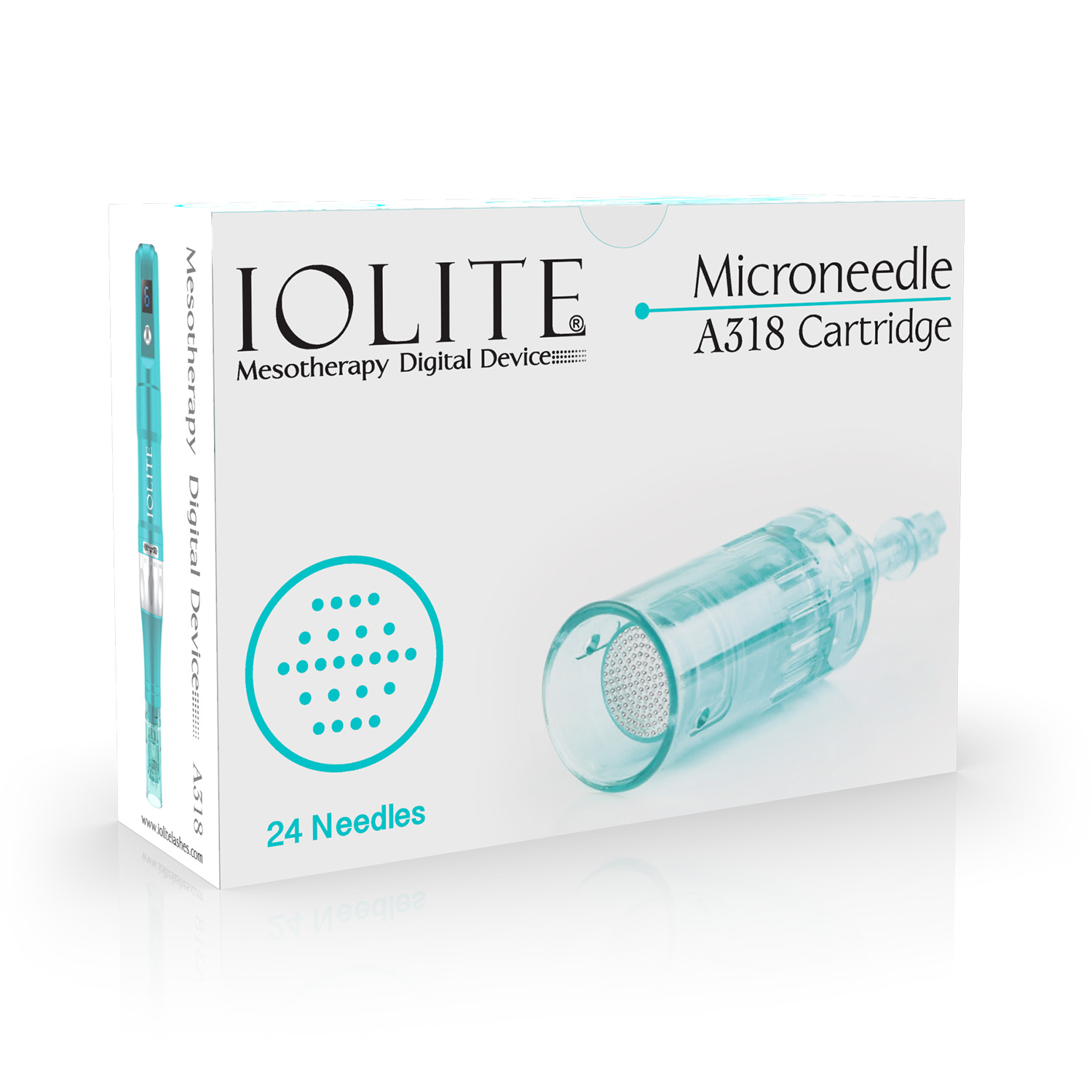 24 Needles Iolite Mesotheorapy Digital Device Microneedle A318 Cartridge IMTN24