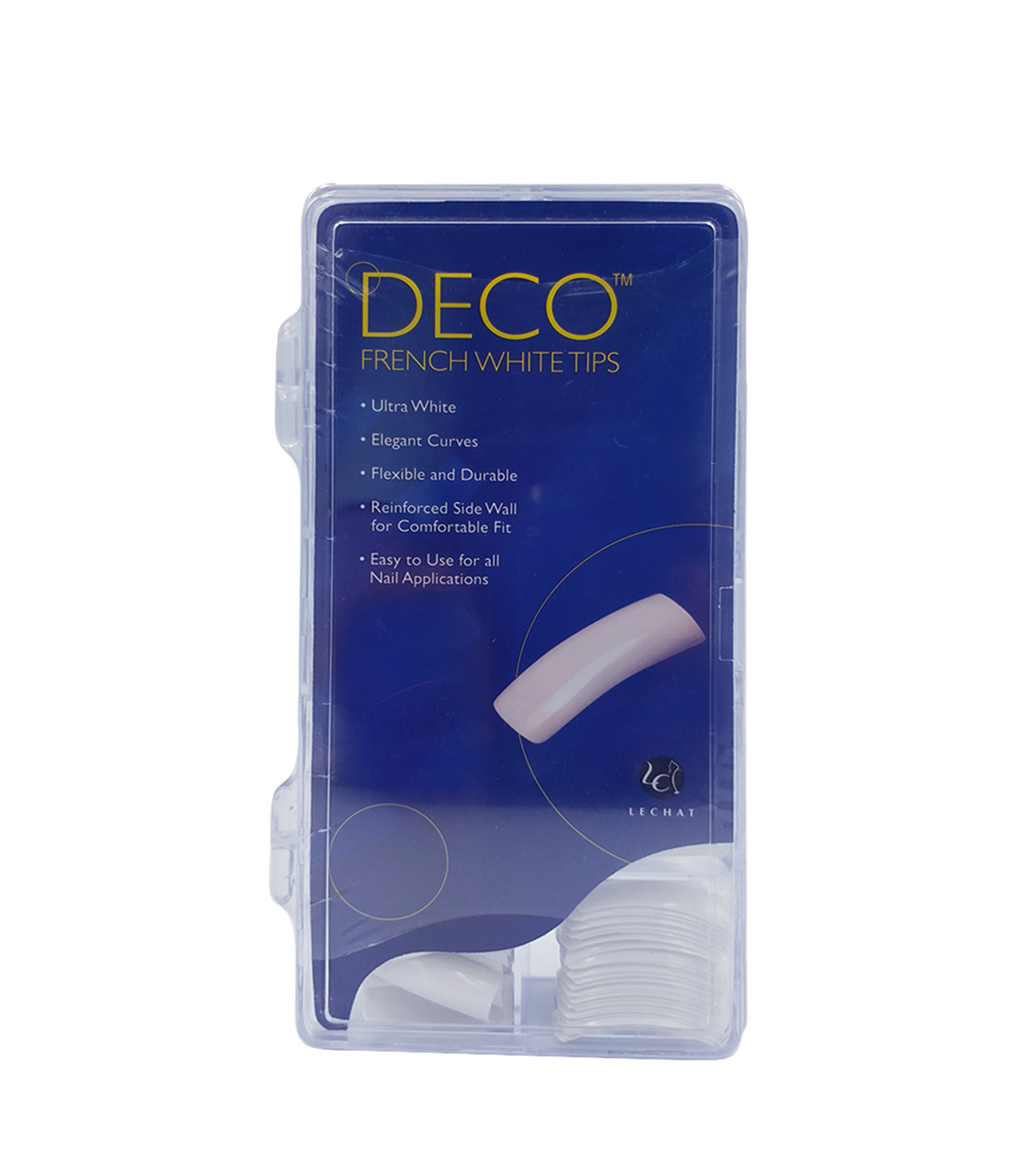 Lechat Deco Nail Art Tips (French White)-