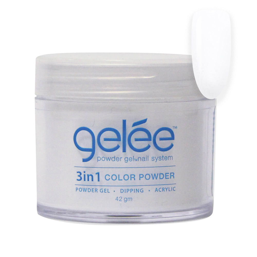 Nail Dipping Color Powder Sleek White 42g, Dip Acrylic Powder Gel Nail Art Manicure System GCP04