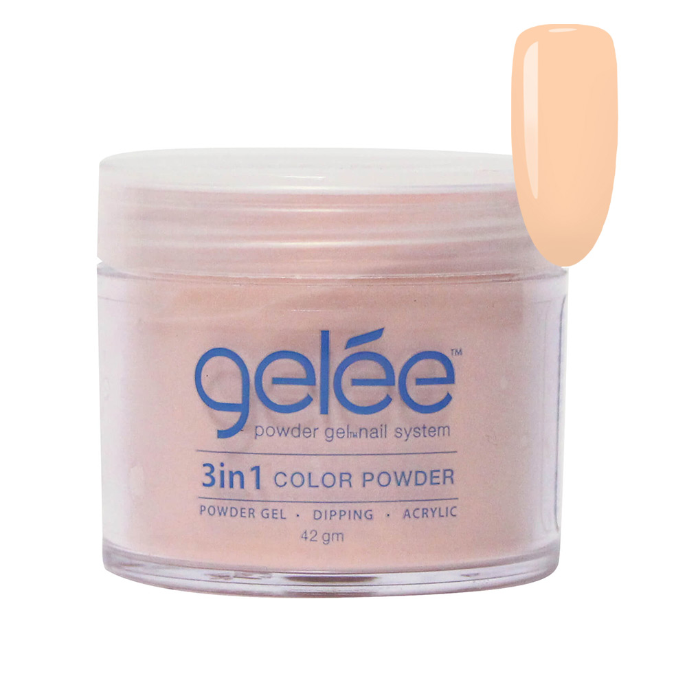 Nail Dipping Color Powder Peach Pleasure 42g, Dip Acrylic Powder Gel Nail Art Manicure System GCP17
