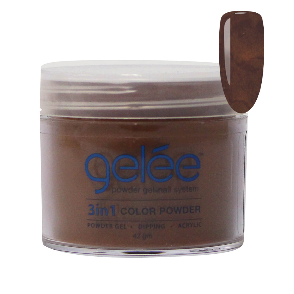 Nail Dipping Color Powder Dark Chocolate 42g, Dip Acrylic Powder Gel Nail Art Manicure System GCP38