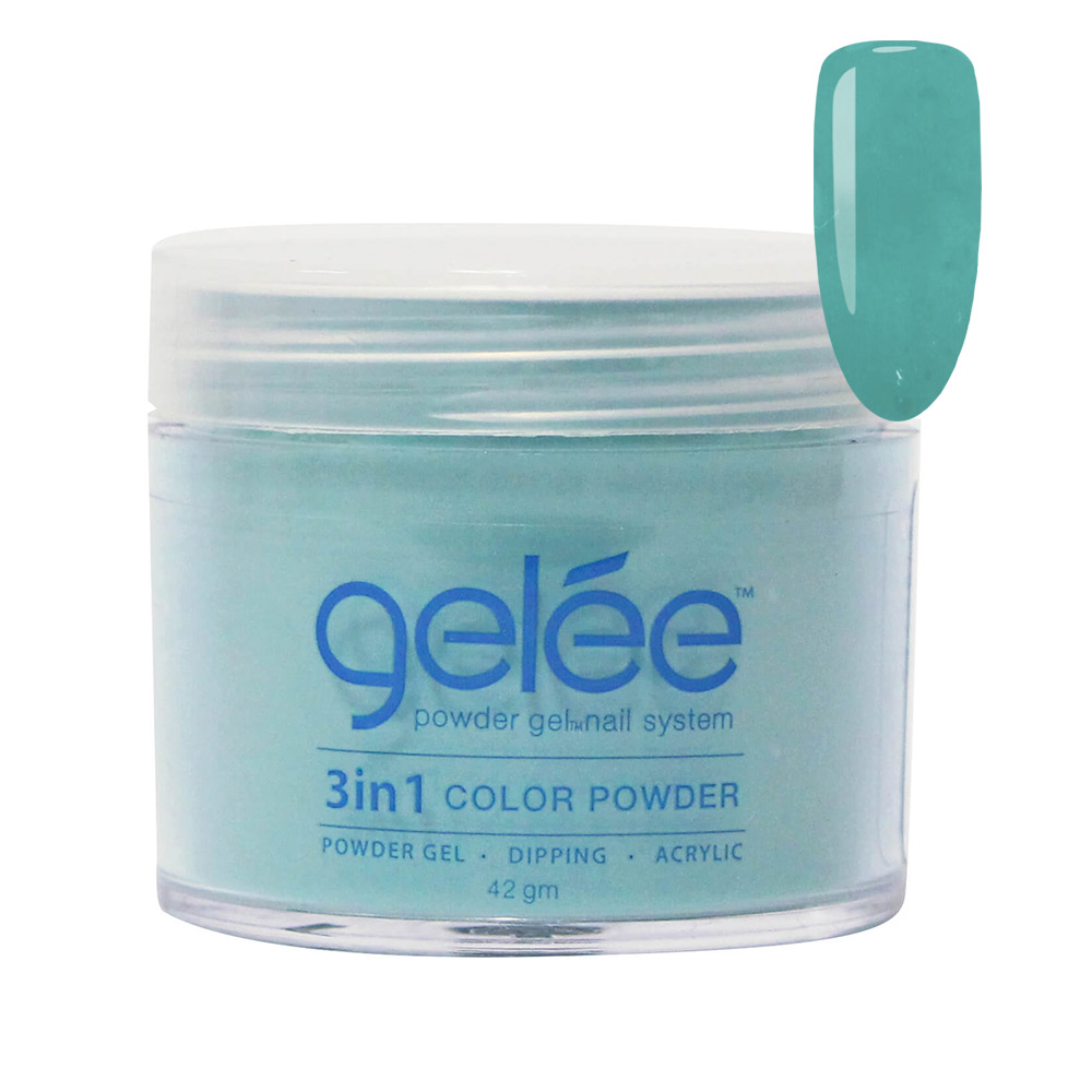 Nail Dipping Color Powder Tropical Teal 42g, Dip Acrylic Powder Gel Nail Art Manicure System GCP40