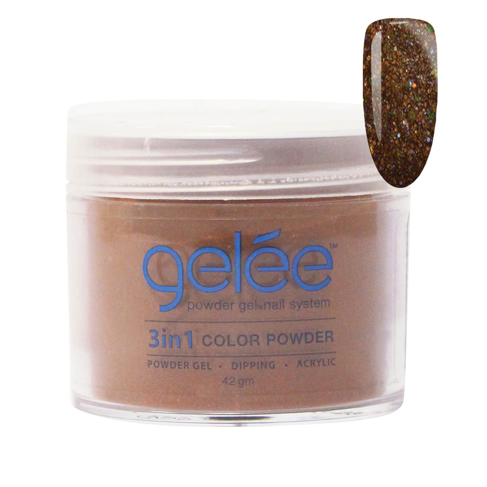 Nail Dipping Color Powder Spiced Mocha 42g, Dip Acrylic Powder Gel Nail Art Manicure System GCP51