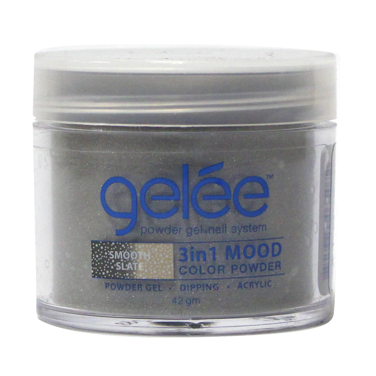 Nail Dipping Mood Color Powder Smooth Slate 42g, Dip Acrylic Powder Gel Nail Art Manicure System GCPM07