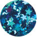 Nail Art Accessories Gliters  EFFX LuminEscence - Blue Stars HFX28