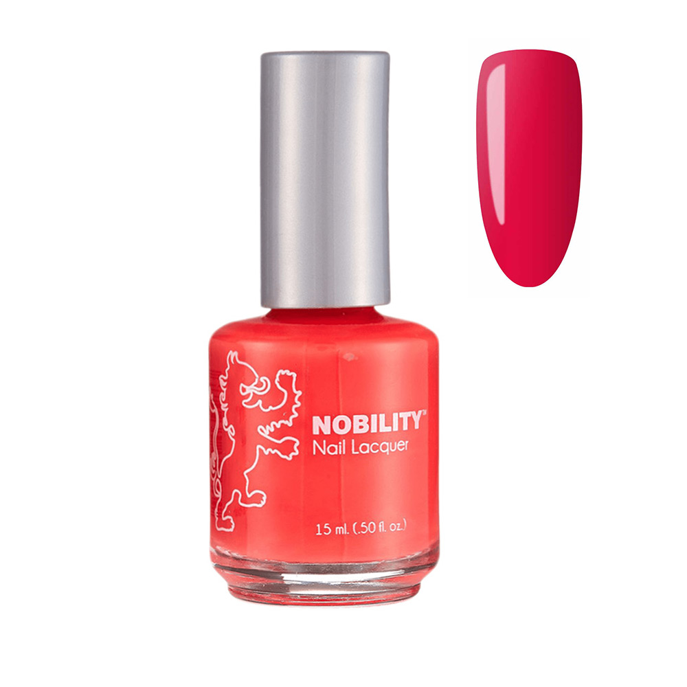 Nobility Nail Lacquer Polish  Hot Lava Color Red cream 15ml NBNL179