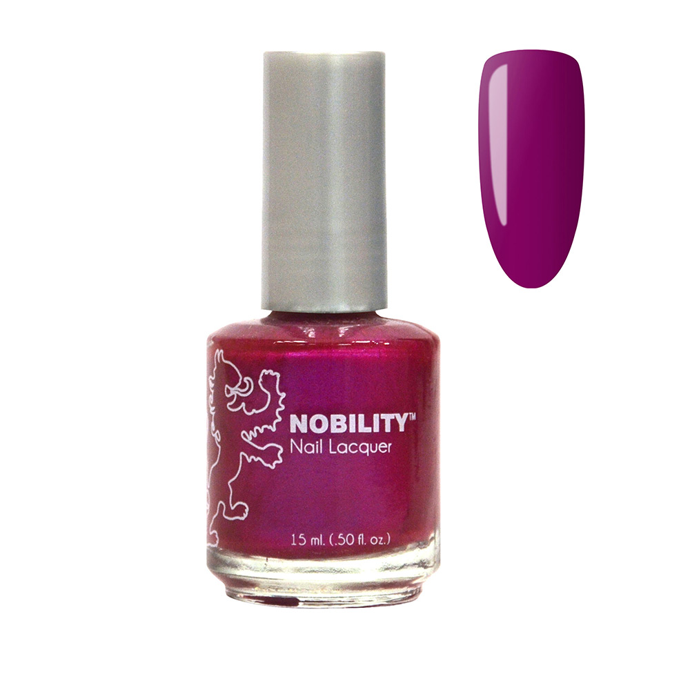 Nobility Nail Polish Shine & Last Lacquer 15ml nail paint Plum NBNL17