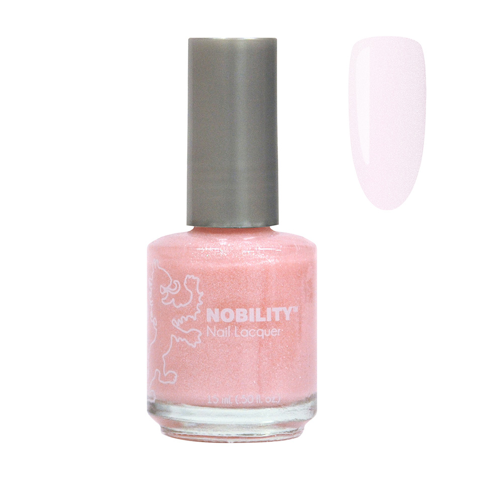 Nobility Nail Polish Shine & Last Lacquer 15ml nail paint Pink Shimmer NBNL25