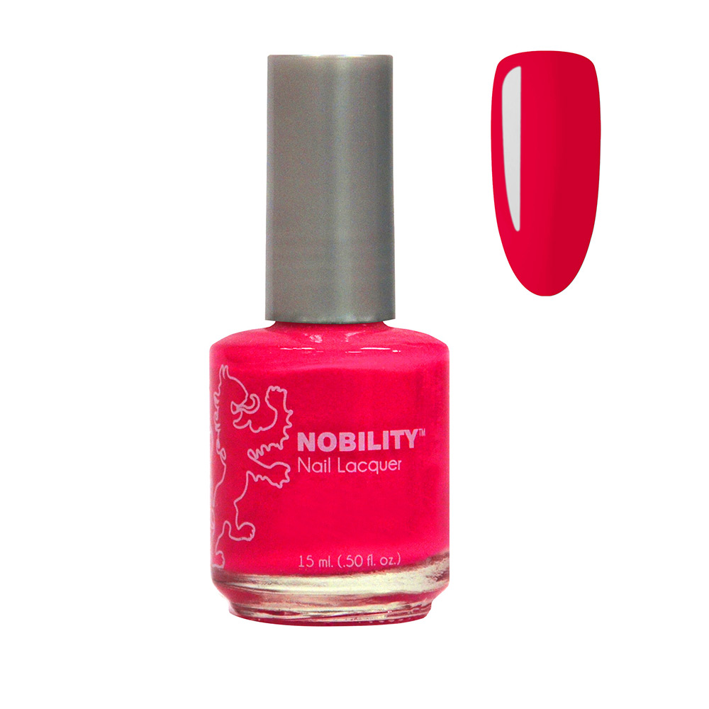 Nobility Nail Polish Shine & Last Lacquer 15ml nail paint Pink Punch NBNL51