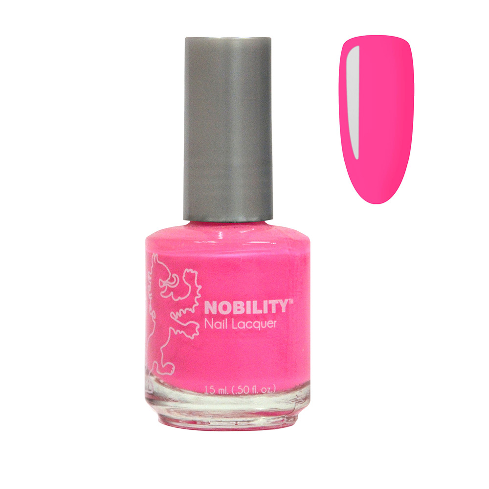Nobility Nail Polish Shine & Last Lacquer 15ml nail paint Foxy Pink NBNL65