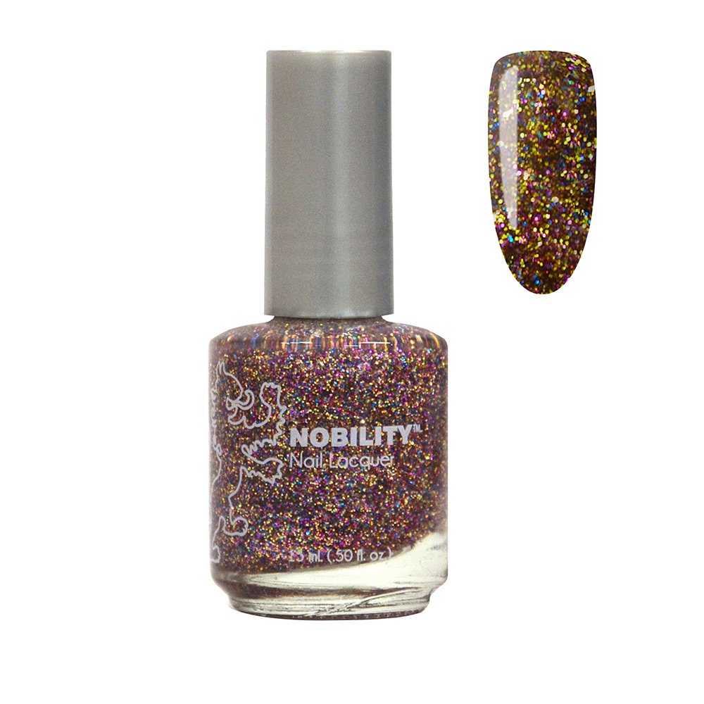 Nobility Nail Polish Shine & Last Lacquer 15ml nail paint All That Glitz NBNL72