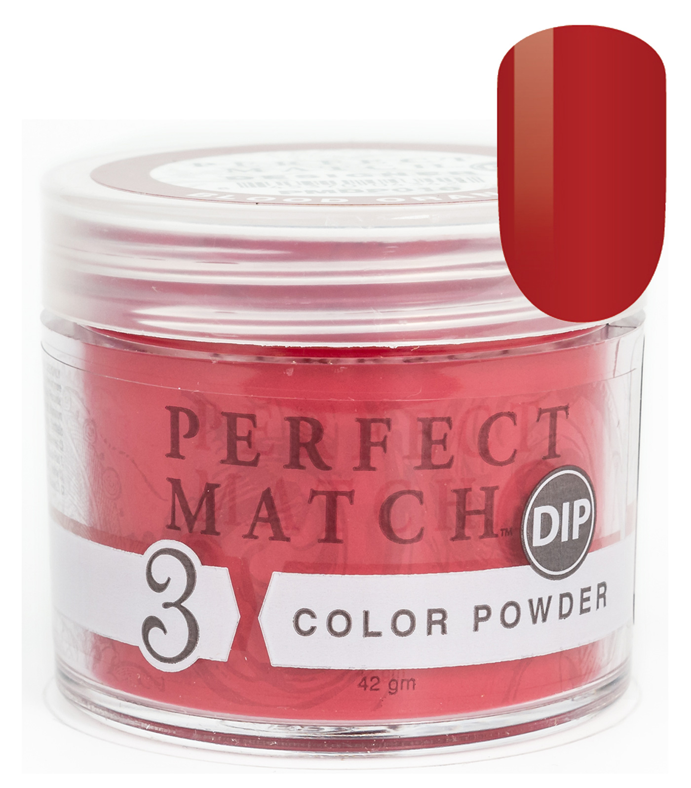 Nail Dipping Powder Blood Orange 42g, Dip Acrylic Powder Nail Art Manicure System PMDP010