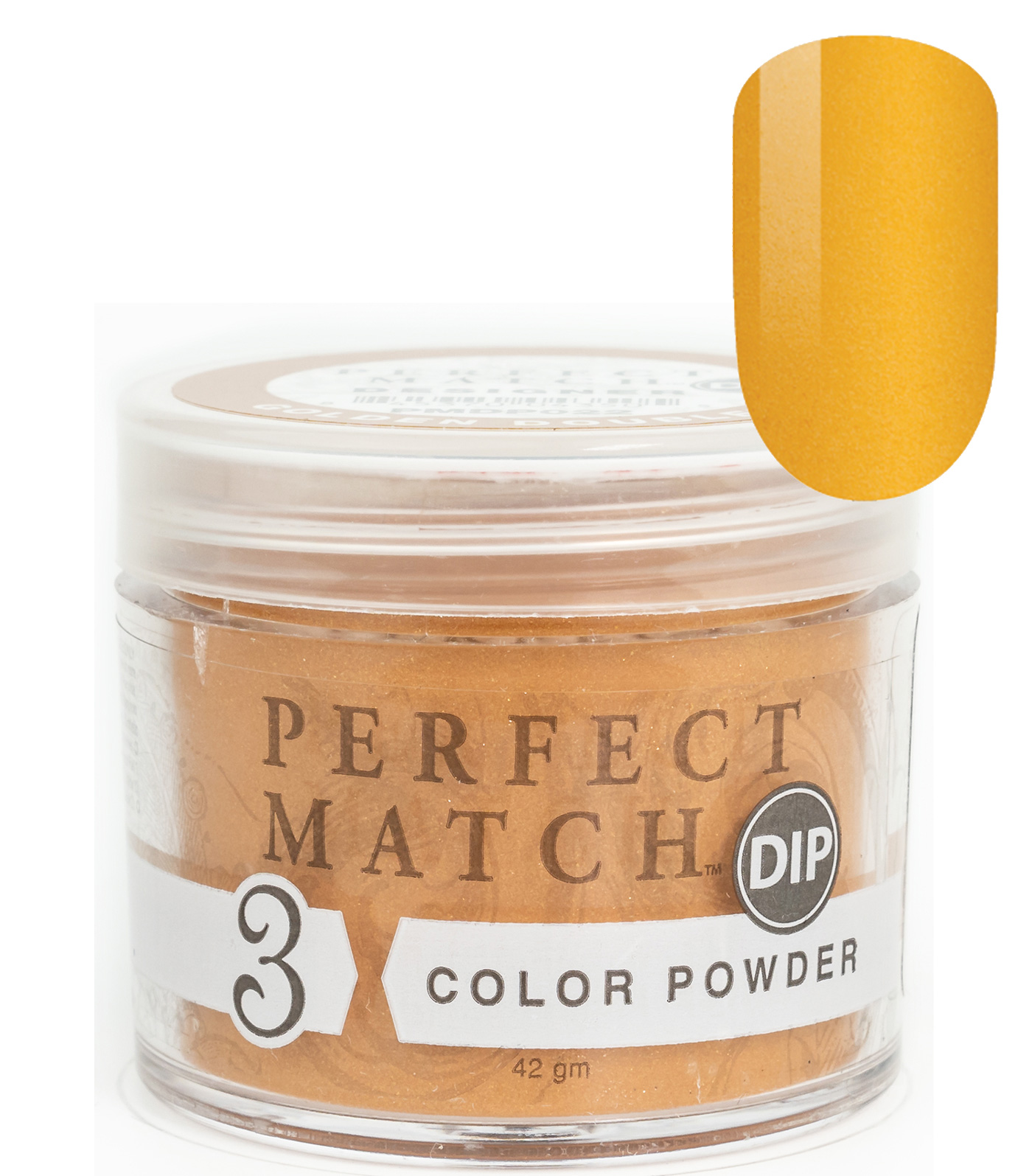 Nail Dipping Powder Golden Doublet 42g, Dip Acrylic Powder Nail Art Manicure System PMDP022