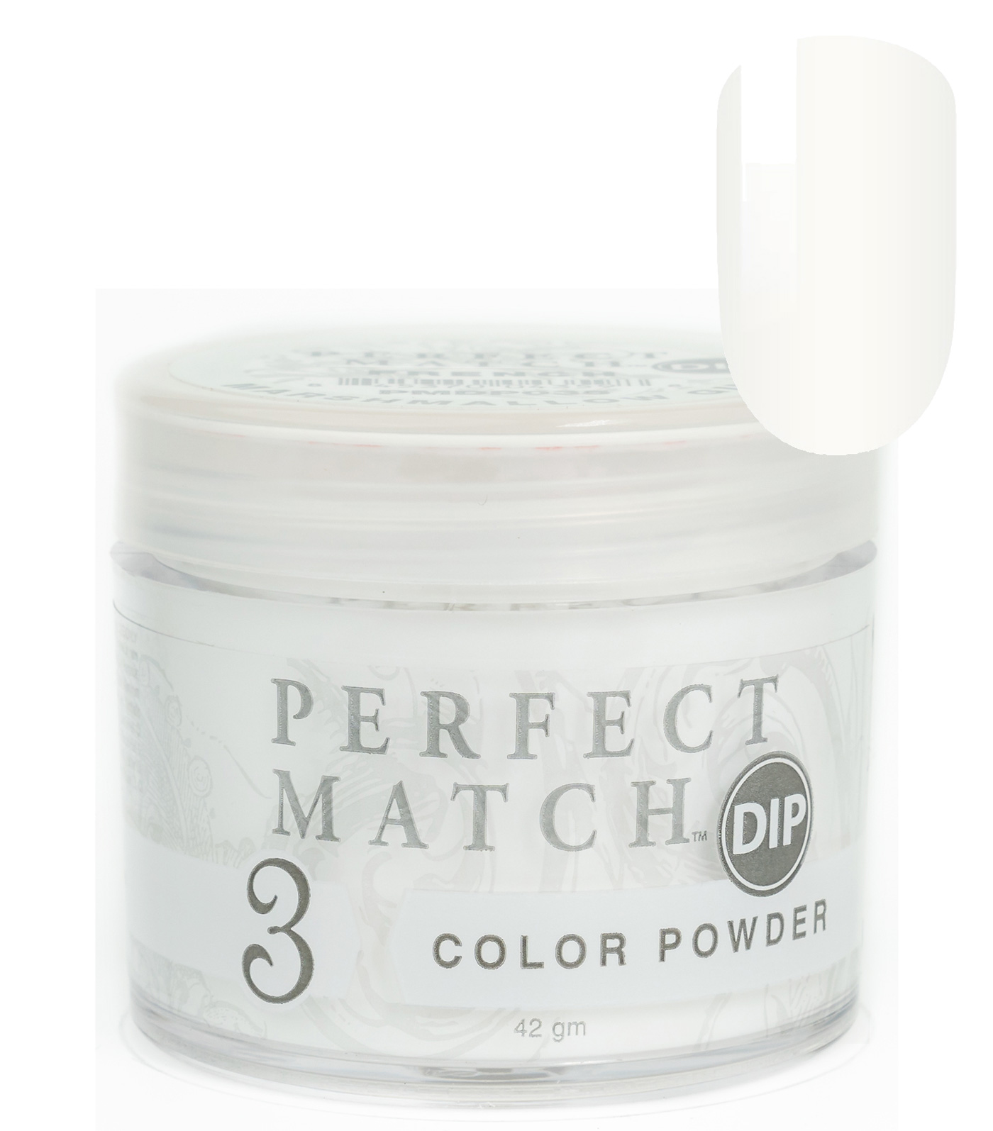 Nail Dipping Powder Marshmallow Gin  42g, Dip Acrylic Powder Nail Art Manicure System PMDP035