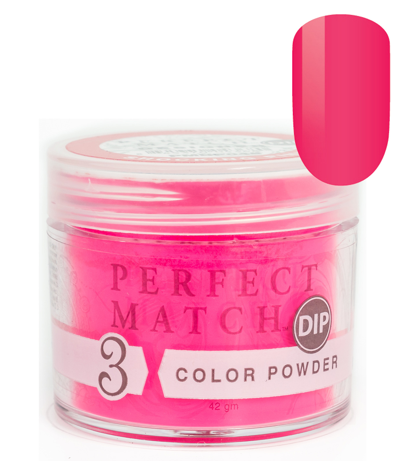 Nail Dipping Powder Shocking Pink 42g, Dip Acrylic Powder Nail Art Manicure System PMDP045