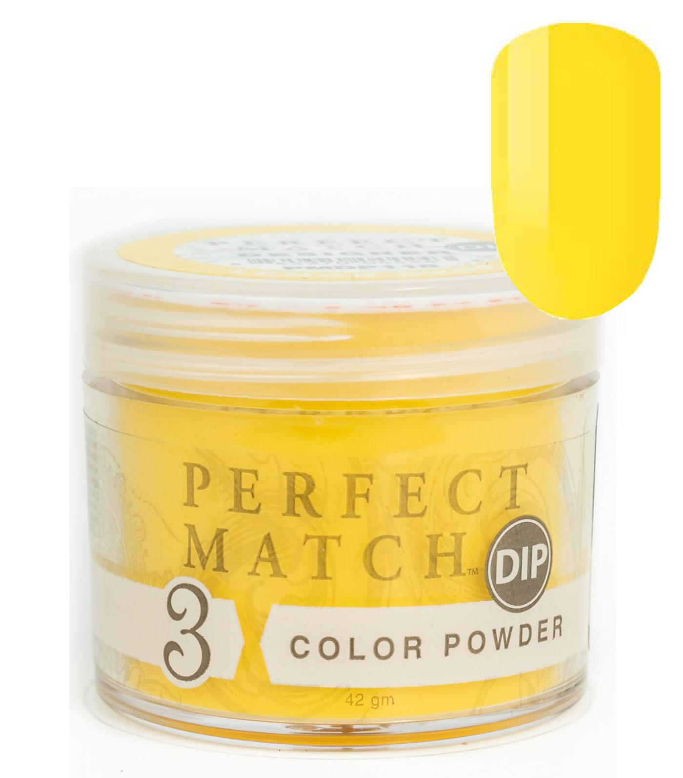 Nail Dipping Powder Lemon Drop 42g, Dip Acrylic Powder Nail Art Manicure System by Perfect Match PMDP118