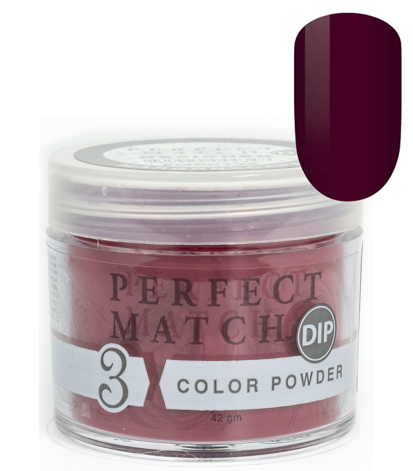 Nail Dipping Powder Maroonscape 42g, Dip Acrylic Powder Nail Art Manicure System PMDP132