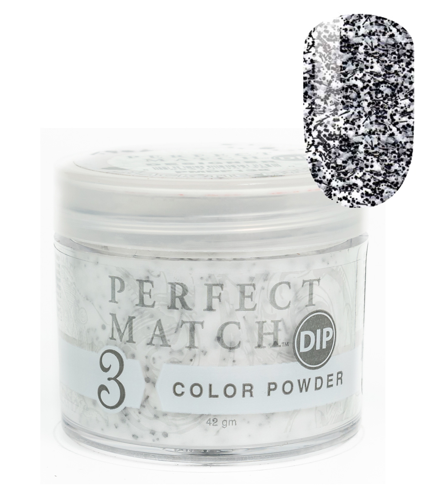Nail Dipping Powder Black Tie Affair 42g, Dip Acrylic Powder Nail Art Manicure System PMDP138
