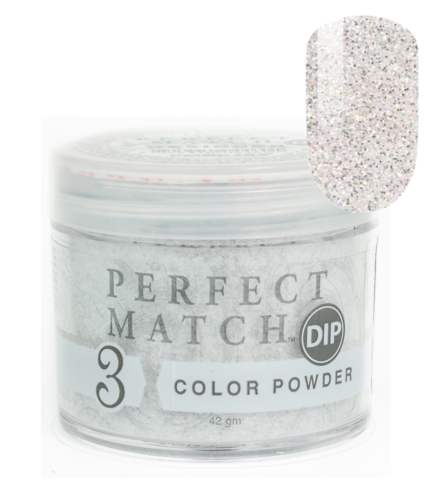 Nail Dipping Powder Frosted Diamonds 42g, Dip Acrylic Powder Nail Art Manicure System by Perfect Match PMDP163