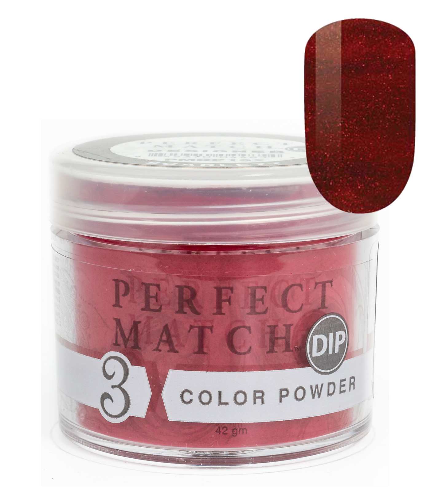 Nail Dipping Powder Scarlet 42g, Dip Acrylic Powder Nail Art Manicure System by Perfect Match PMDP192