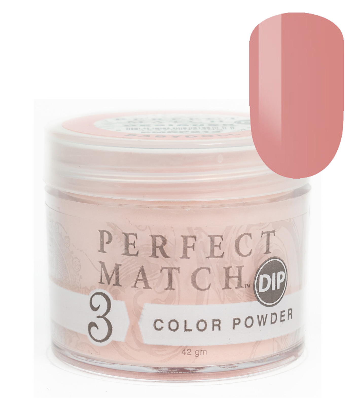 Nail Dipping Powder Babydoll 42g, Dip Acrylic Powder Nail Art Manicure System by Perfect Match PMDP213