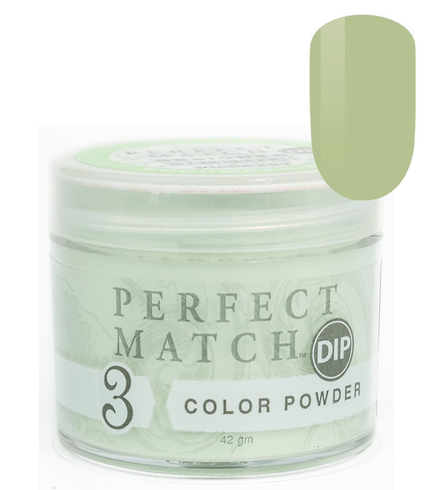 Nail Dipping Powder Cucumber Mint 42g, Dip Acrylic Powder Nail Art Manicure System by Perfect Match PMDP227
