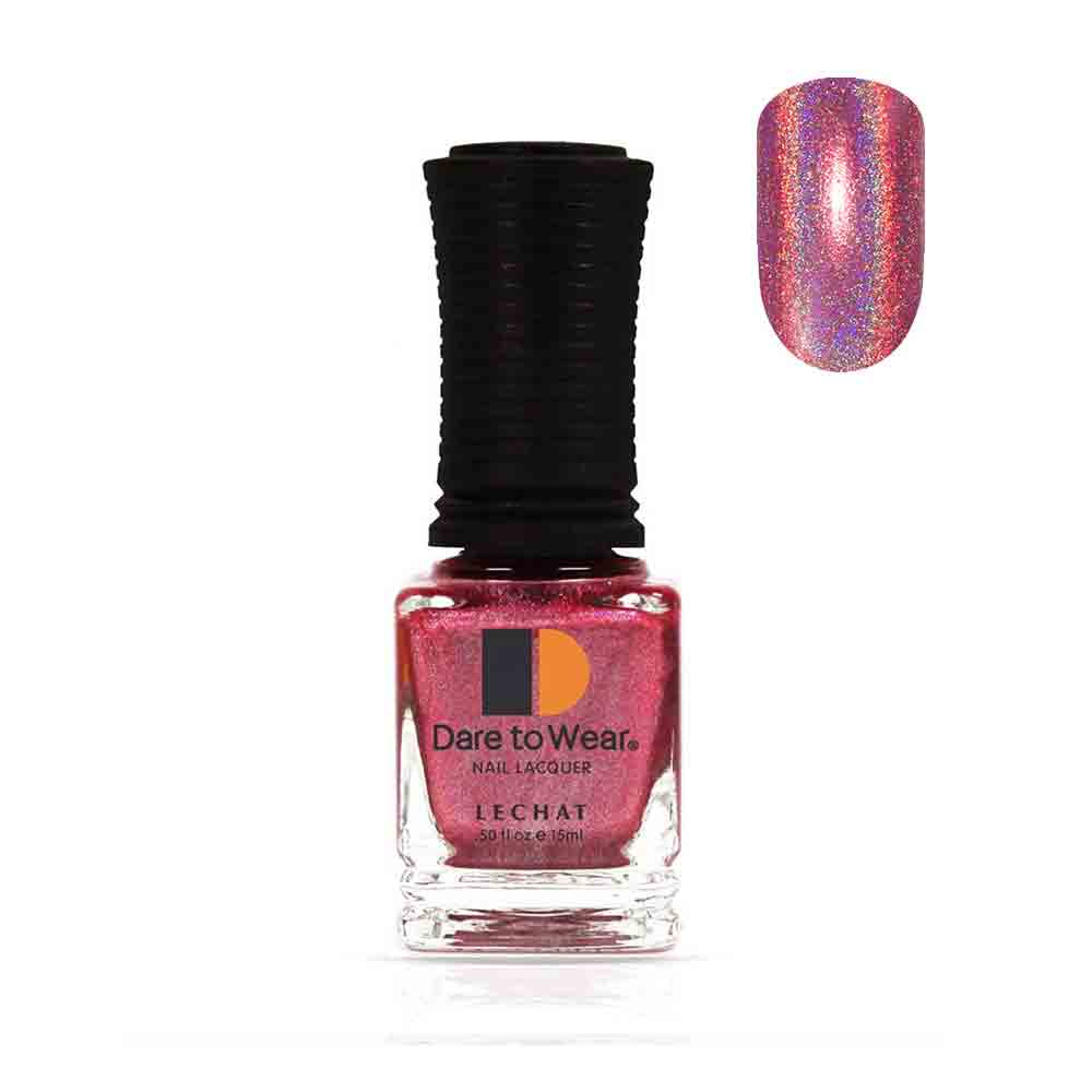 Nail Polish Color Magenta holographic glitter by LeChat Spectra Kaleidoscope 15ml SDW01