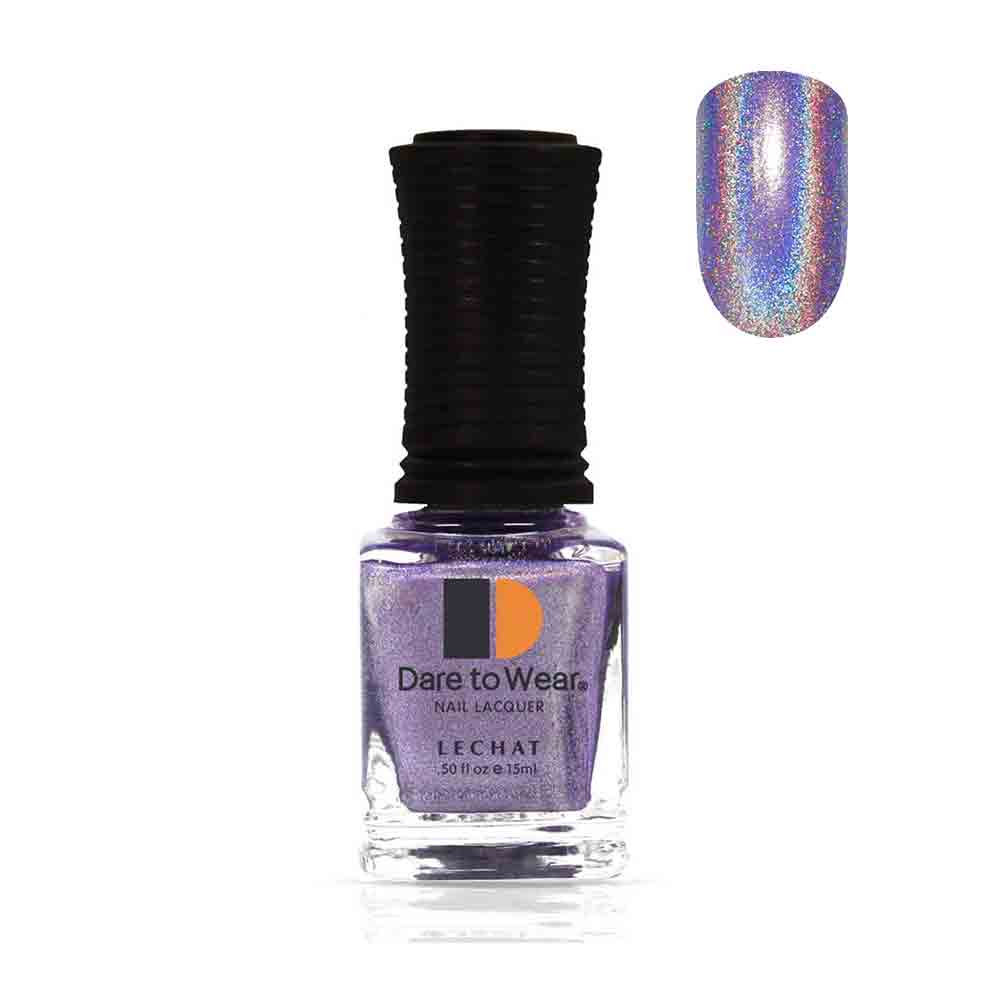 Nail Polish Color Amethyst holographic glitter by LeChat Spectra Futuristic 15ml SDW03