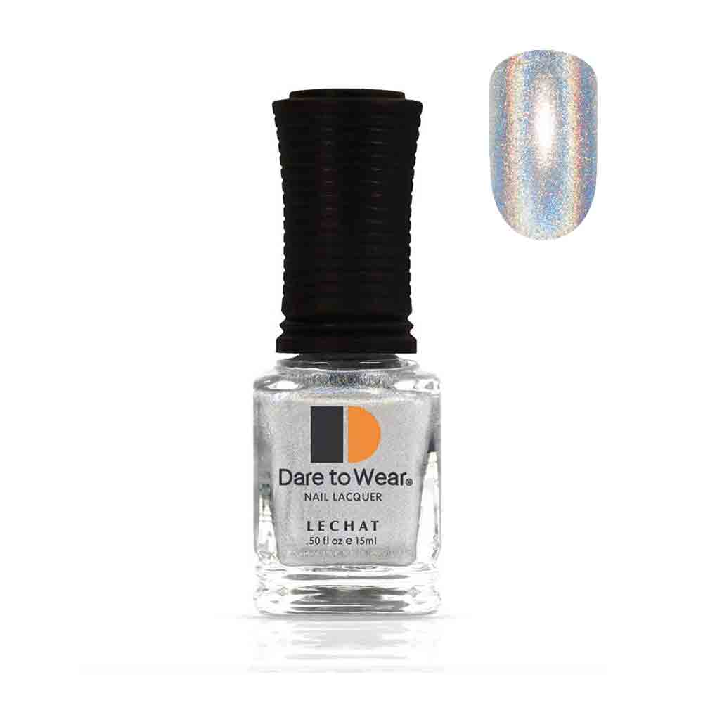 Nail Polish Color Silver holographic glitter by LeChat Spectra Stellar Stars 15ml SDW05