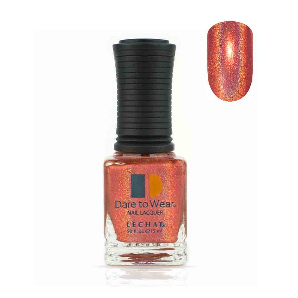 Nail Polish Color Deep coral holographic glitter by LeChat Spectra Mars 15ml SDW08