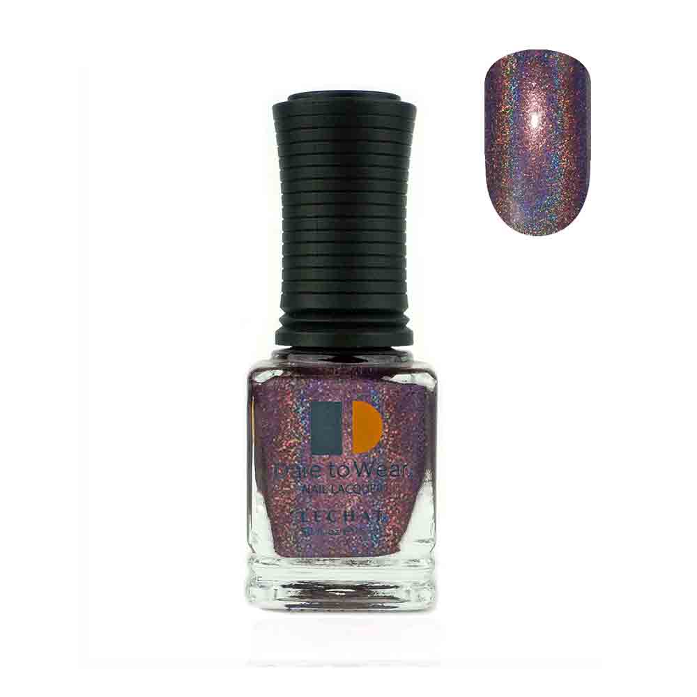 Nail Polish Color Dark violet holographic glitter by LeChat Spectra Outer Space 15ml SDW12
