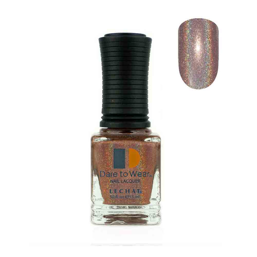 Nail Polish Color Soft salmon holographic glitter by LeChat Spectra Nebula 15ml SDW14