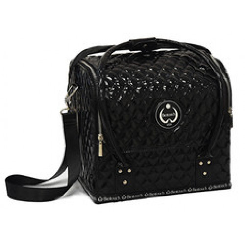 Carry Case BLACK 30cm.X 26cm. X 28cm with compartments CCBK