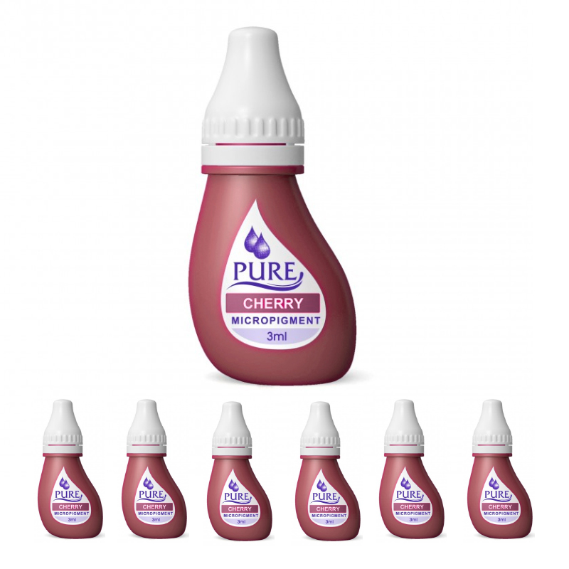 Micropigment Pure Cherry Pigments Permanent Makeup Eyebrow Shading Cosmetic Tattoo Ink Lip Eyeliner Feathering Hair Stroke Complete Kit  PCY