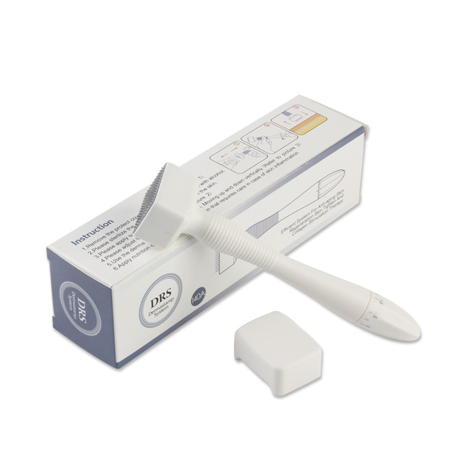 Hot Derma Roller 140A Stainless Steel Needle Adjustable Needle Length Stamp Microneedle For Skin Care Beauty tools DRS140 A