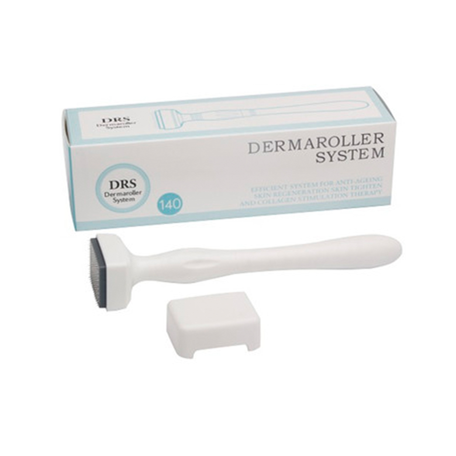 Derma Roller Stamp 140 Microneedle Skin Care Therapy Anti Aging Scar Wrinkle Derma Roller Stainless Steel Microneedle 0.50mm DRS 140