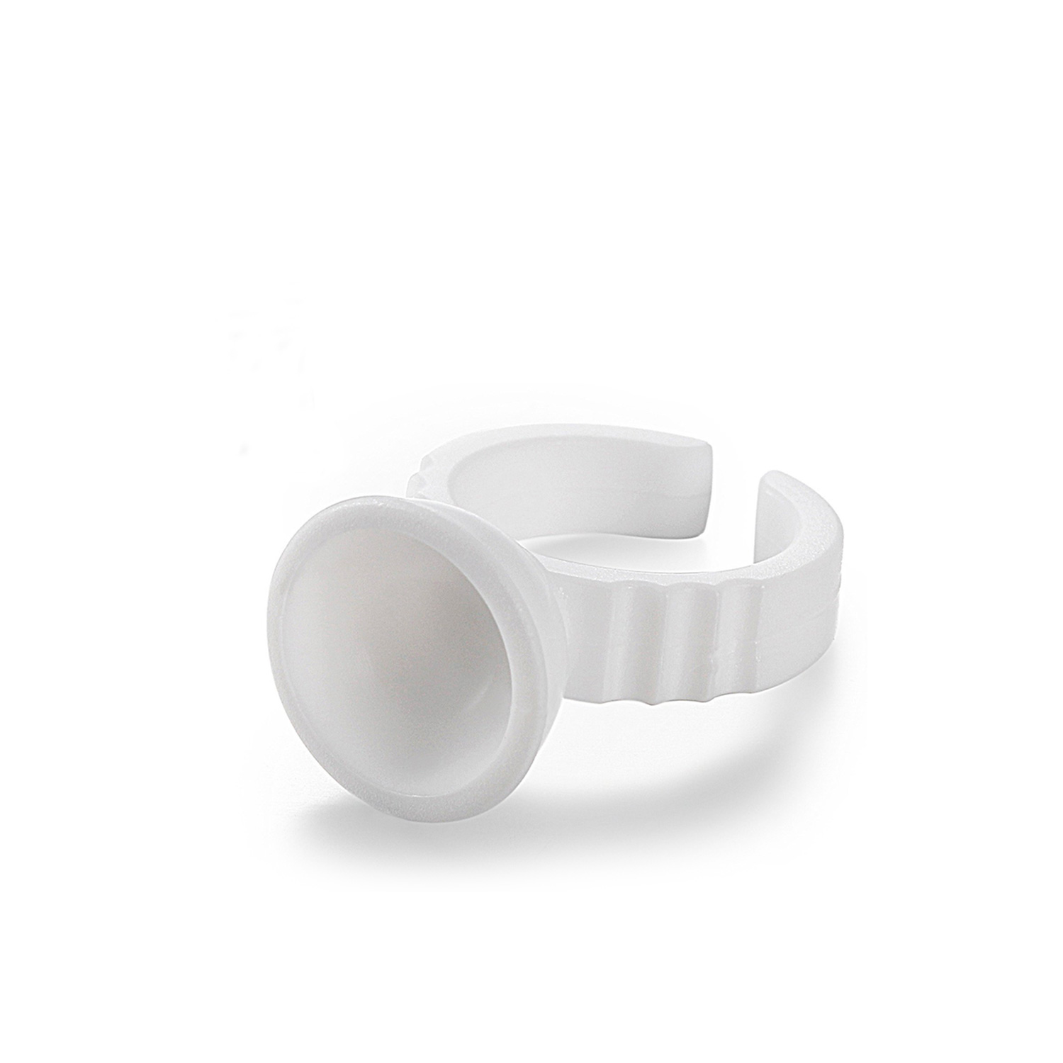 Pigment Glue Ring, Disposable Rings Cups Makeup Rings Ink Plastic Holder For Eyelash Extensions Permanent Makeup Makeup Artist 30Pcs/Pack ACGRN