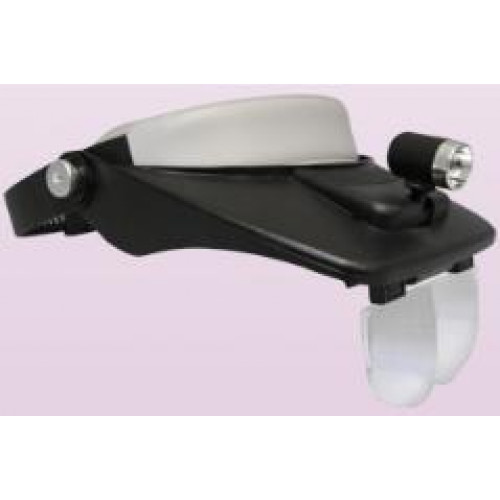 Eyelash Extension LED Light Magnifying Spec Glasses Hands Free Magnifier Portable Tools MAG